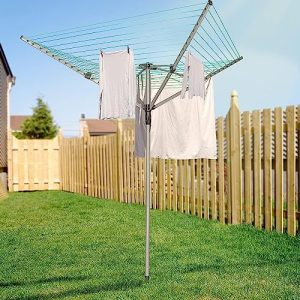 L'étendoir à linge jardin système parapluie